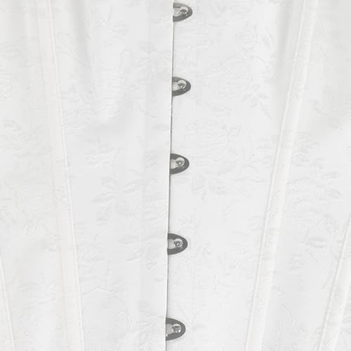 KIMIKAL Long Sleeve Corset Tops for Women, Renaissance Bustier Lace Top Corsets Belt, Going Out Overbust Bustier Costumes - Image 8