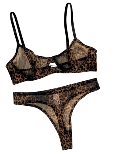 Lingerie Sets for Women Sexy Mesh Sheer Underwire Push Up See Through Lingerie Bra and Panty Sets XS-4XL - Image 6