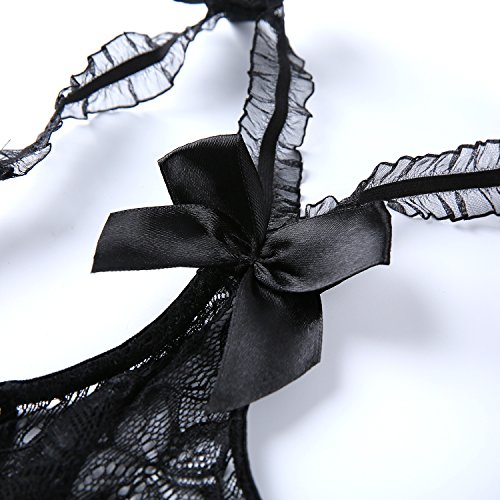 Lingerie for Women Sexy Teddy One-Piece Lace Babydoll Bodysuit Nightie Plus Size - Image 7