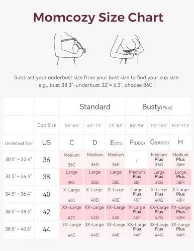 Momcozy Mesh Support Pumping Bra Hands Free Suitable for 36C-44G, Comfortable Plus Size Pumping and Nursing Bra in One - Image 7