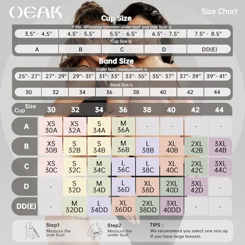 OEAK Womens Deep V Bras Wireless Comfortable Bra Supportive No Underwire Bras Tshirt Push Up Bralettes Plunge Seamless Bra - Image 7