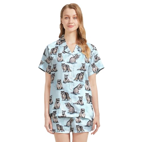 Pajama Sets for Women Short Sleeve Sleepwear Button Down Loungewear 2 Piece Soft PJ Sets XS-3XL - Image 3