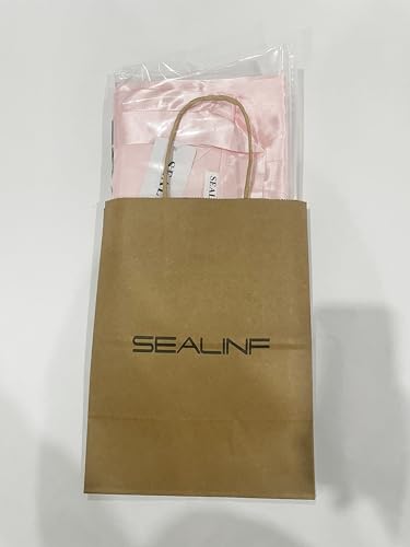 SEALINF Women Bridal Robe Bride Bridesmaid Long Kimono Dressing Gown Sleepwear for Wedding Getting Ready (One Size, Pure-Pink) - Image 6