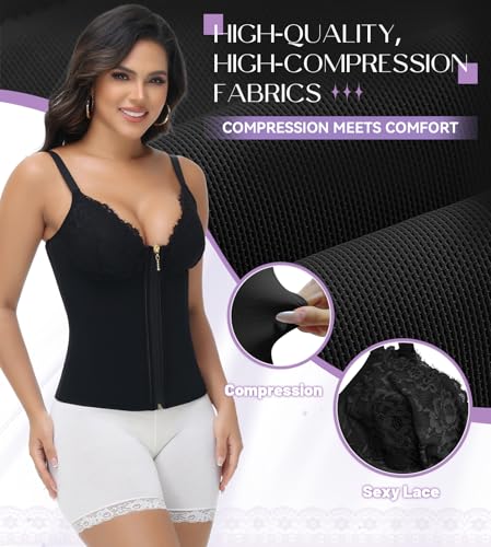 SHAPSHE Corset Tops For Women, Bustier Corset Lace Top Waist Corsets Shapewear Trendy Party Club Concert Outfits - Image 5