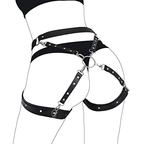 Sexy Goth Leather Lingerie Garter Belt Bdsm Games Tools Body Thigh Harness Women Punk Retro Bondage Suspenders Adults - Image 3
