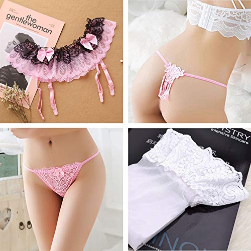 Suspender Garter Belt and Lace Hosiery Sexy Thigh High Stockings Set High Waist Sheer Garter Lingerie G String - Image 5