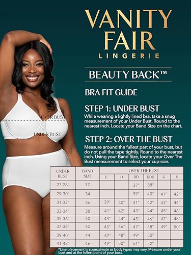 Vanity Fair Women's Beauty Back Smoothing Minimizer Bra, Minimizes Bust Line up to 1.5", Non Padded Cups up to H - Image 7