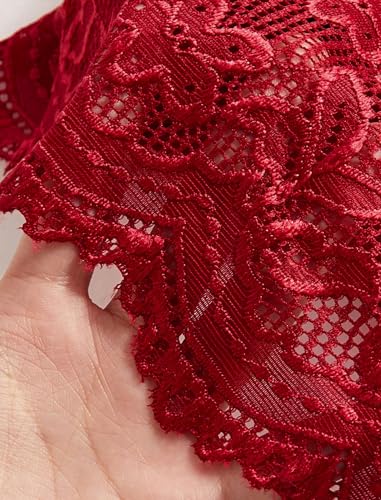 Women Lingerie Set Naughty Lace Bodysuit Sexy BabyDolls Teddy Sleepwear 2pcs (Wireless/Garter Belt/Romper Rings) - Image 8