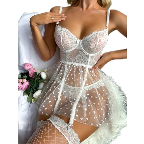 Women Sexy Lace Robe for Women Lingerie Set See Through Swimsuit Cover Up Dress - Image 4
