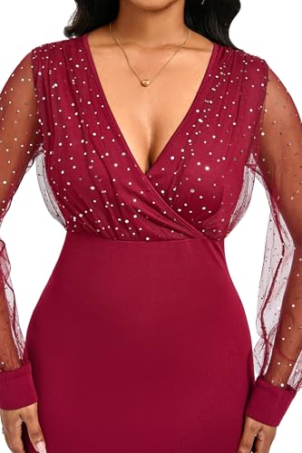 Women Sexy Wrap V Neck Club Mini Dress - Image 5