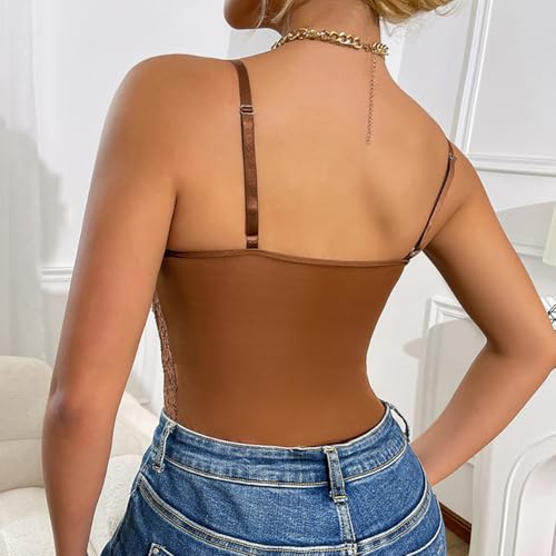 Women's Shapewear Lace Bodysuit Slimming Black Corset Bodysuit Mesh Tummy Control Body Shaper - Image 4