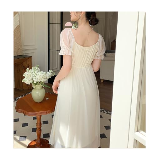 Womens' Sweet Nightgown Vintage Nightdress Victorian Sleepwear Lace Pajamas Loungewear Lingerie Nighties - Image 4