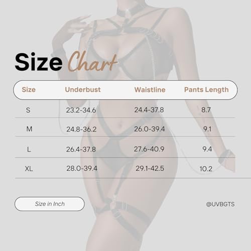Women's wet look lingerie set with shiny diamond mesh tight chain backless leather bodysuit - Image 5