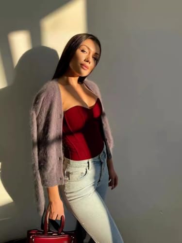 Y2K Overbust Corset Top | Adjustable Zipper & Fishbone Boning | Clubwear Dates Lingerie - Image 6