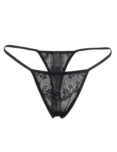 comeondear Women Sexy Garter Belt with Thong Lace Plus Size Garter Belt Lingerie Set Floral Suspender Belt with 4 Strap Clips - Image 4