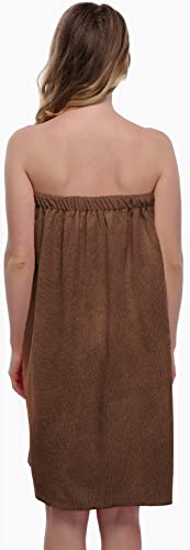 goodmansam Women's Shower Wrap Robes Spa Body Wrap Bathrobe Ultra Absorbent Cover up Towels - Image 4