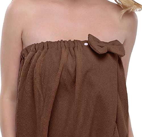 goodmansam Women's Shower Wrap Robes Spa Body Wrap Bathrobe Ultra Absorbent Cover up Towels - Image 5