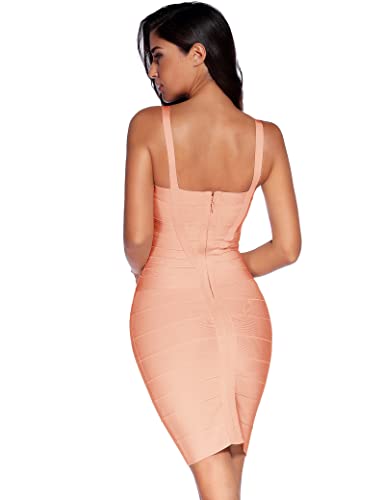 meilun Women's Celebrity Bandage Bodycon Dress Strap Party Pencil Dress - Image 5